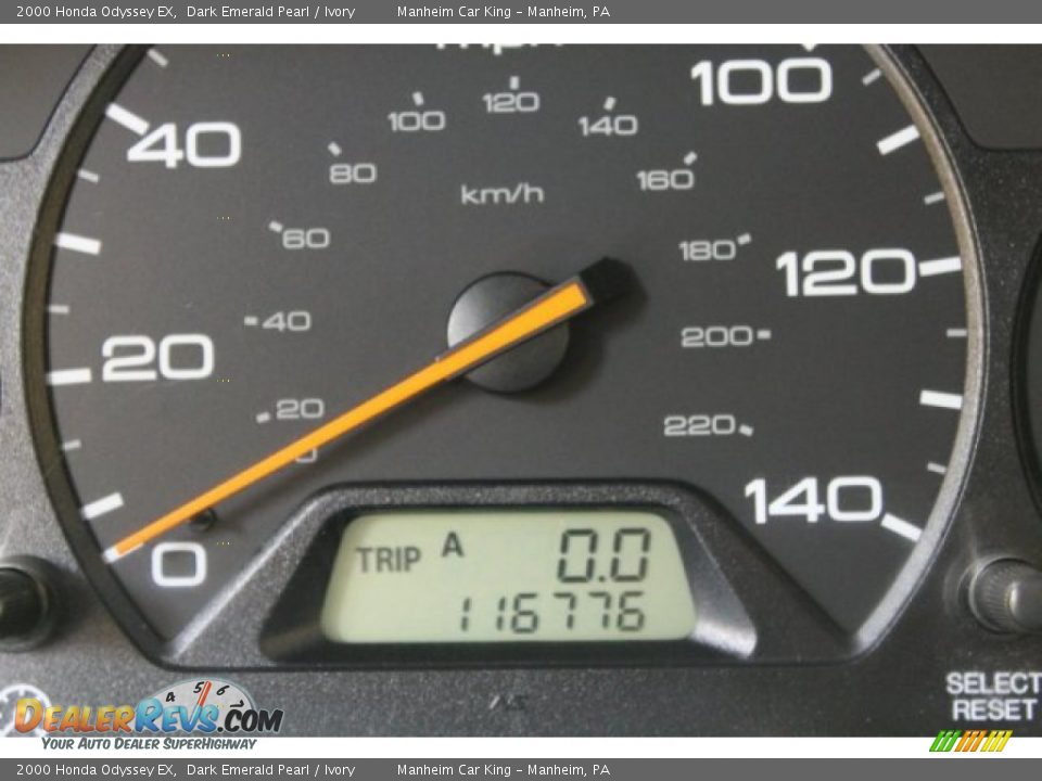 2000 Honda Odyssey EX Dark Emerald Pearl / Ivory Photo #6