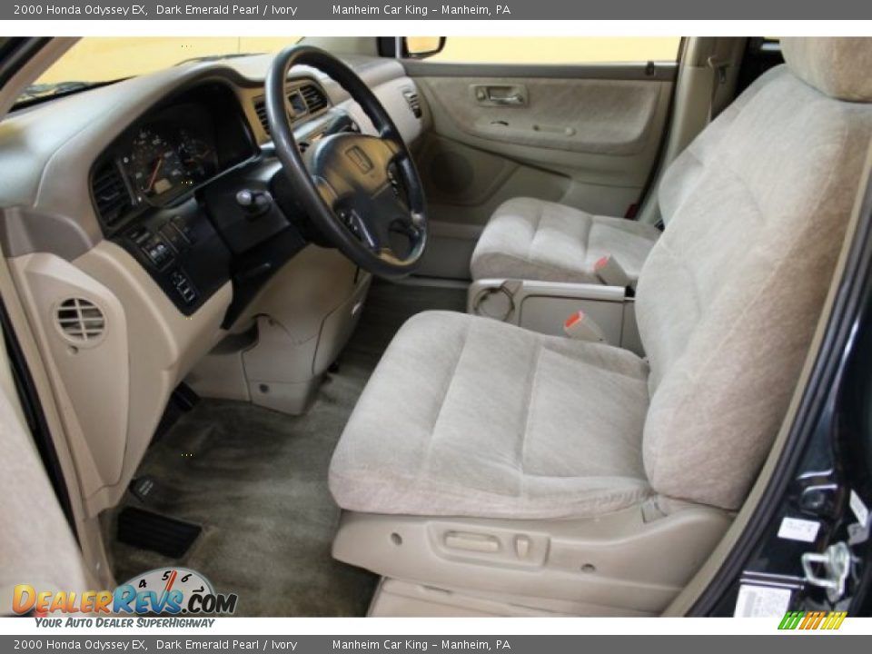 2000 Honda Odyssey EX Dark Emerald Pearl / Ivory Photo #10
