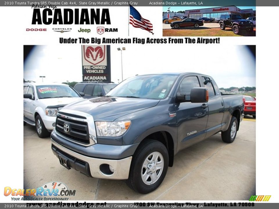 2010 Toyota Tundra SR5 Double Cab 4x4 Slate Gray Metallic / Graphite Gray Photo #1