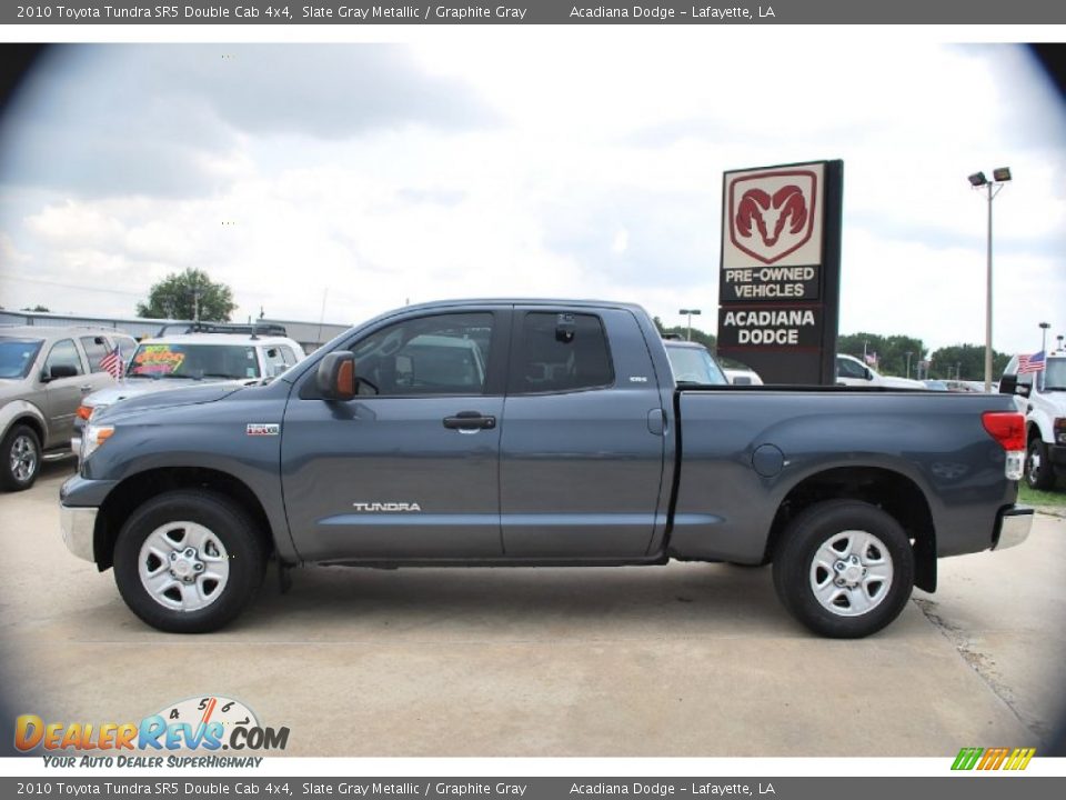 2010 Toyota Tundra SR5 Double Cab 4x4 Slate Gray Metallic / Graphite Gray Photo #2