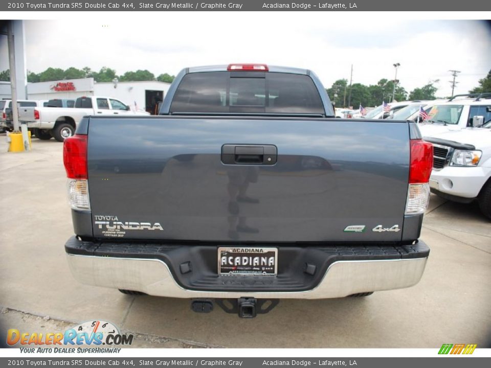 2010 Toyota Tundra SR5 Double Cab 4x4 Slate Gray Metallic / Graphite Gray Photo #4