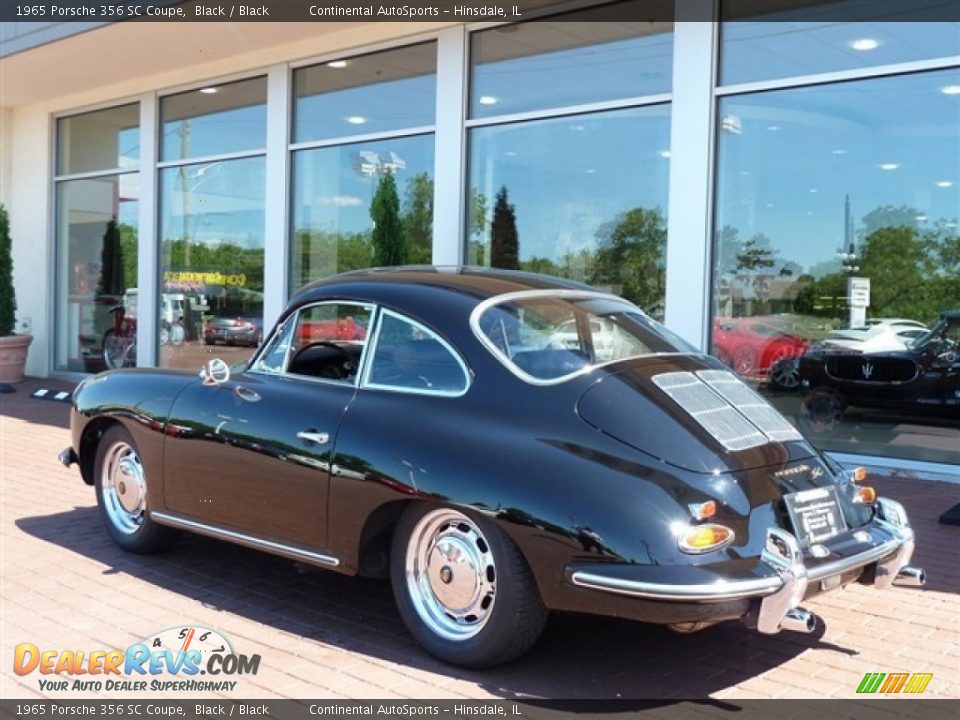 1965 Porsche 356 SC Coupe Black / Black Photo #5