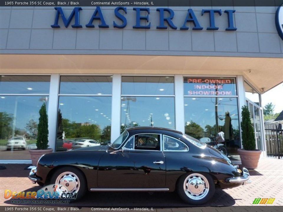 Black 1965 Porsche 356 SC Coupe Photo #6