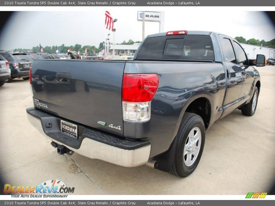 2010 Toyota Tundra SR5 Double Cab 4x4 Slate Gray Metallic / Graphite Gray Photo #7