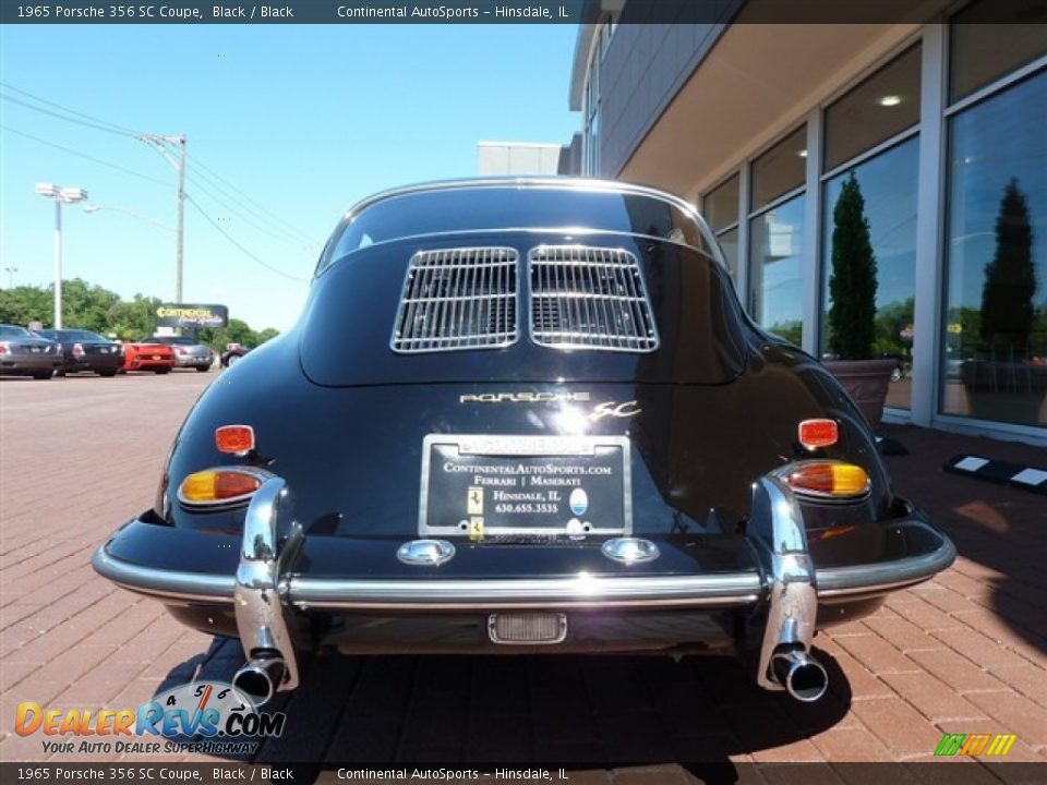 1965 Porsche 356 SC Coupe Black / Black Photo #7