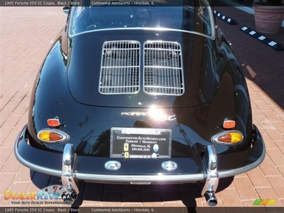 1965 Porsche 356 SC Coupe Black / Black Photo #8