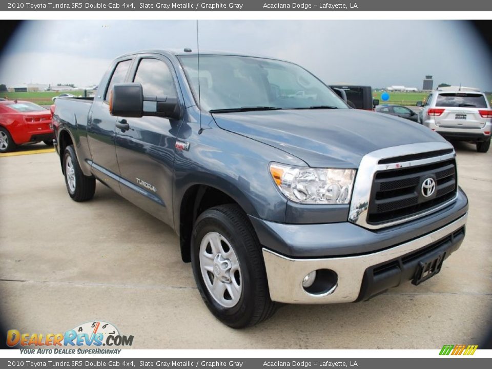 2010 Toyota Tundra SR5 Double Cab 4x4 Slate Gray Metallic / Graphite Gray Photo #11