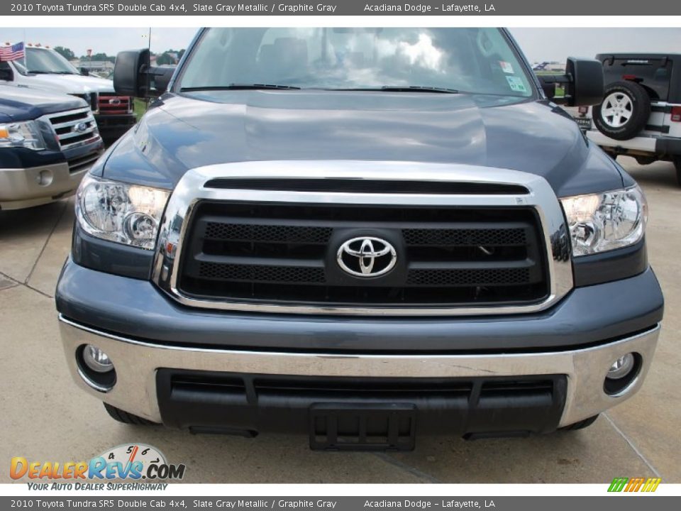 2010 Toyota Tundra SR5 Double Cab 4x4 Slate Gray Metallic / Graphite Gray Photo #12