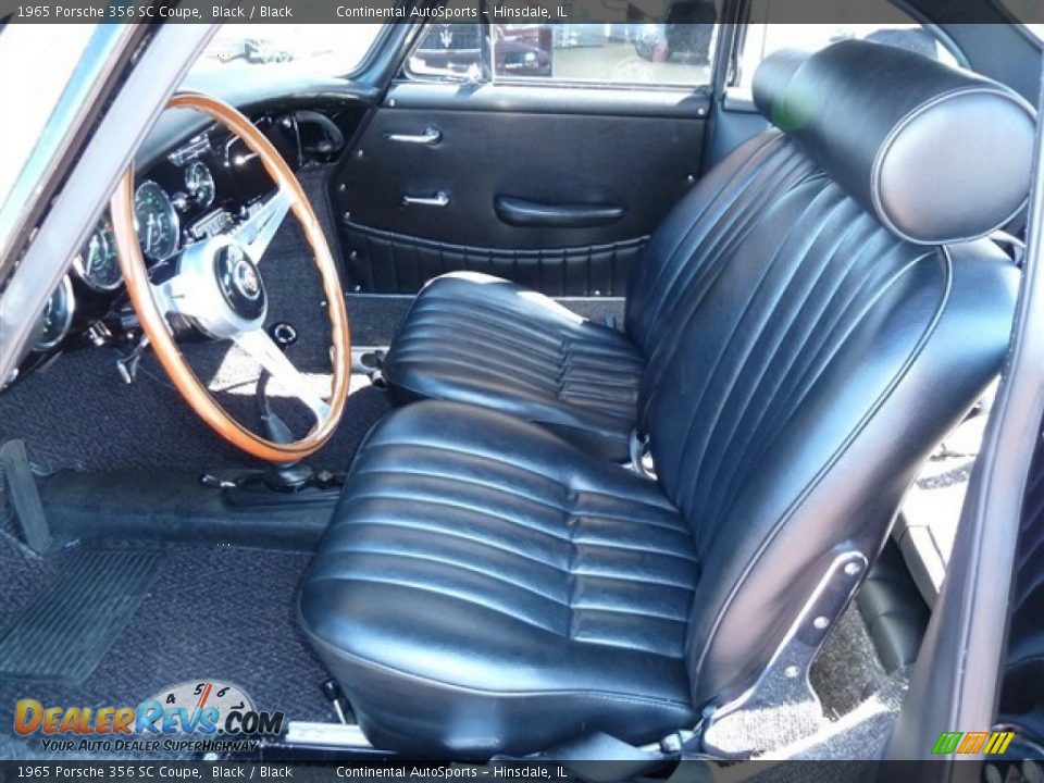 Black Interior - 1965 Porsche 356 SC Coupe Photo #14