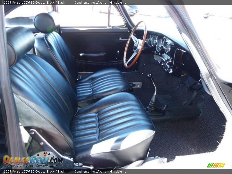 Black Interior - 1965 Porsche 356 SC Coupe Photo #22