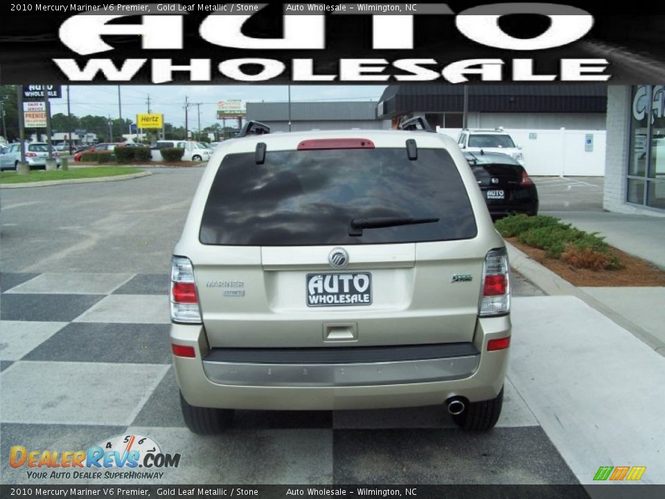 2010 Mercury Mariner V6 Premier Gold Leaf Metallic / Stone Photo #3