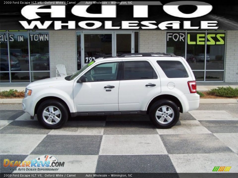 2009 Ford Escape XLT V6 Oxford White / Camel Photo #1
