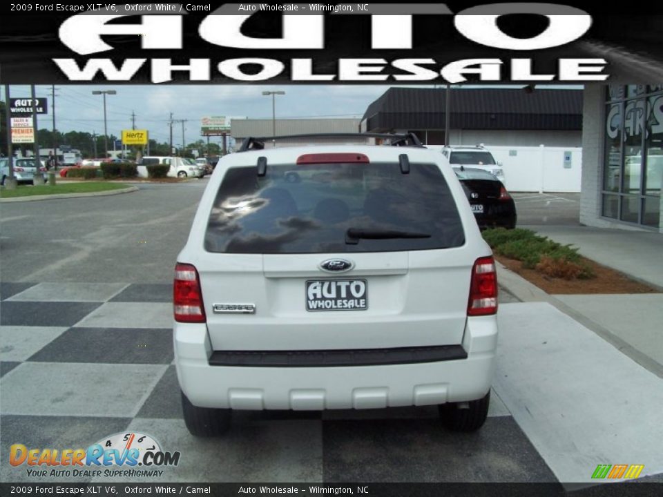2009 Ford Escape XLT V6 Oxford White / Camel Photo #3