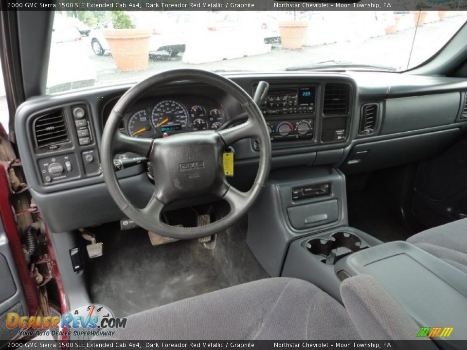 Graphite Interior 2000 Gmc Sierra 1500 Sle Extended Cab