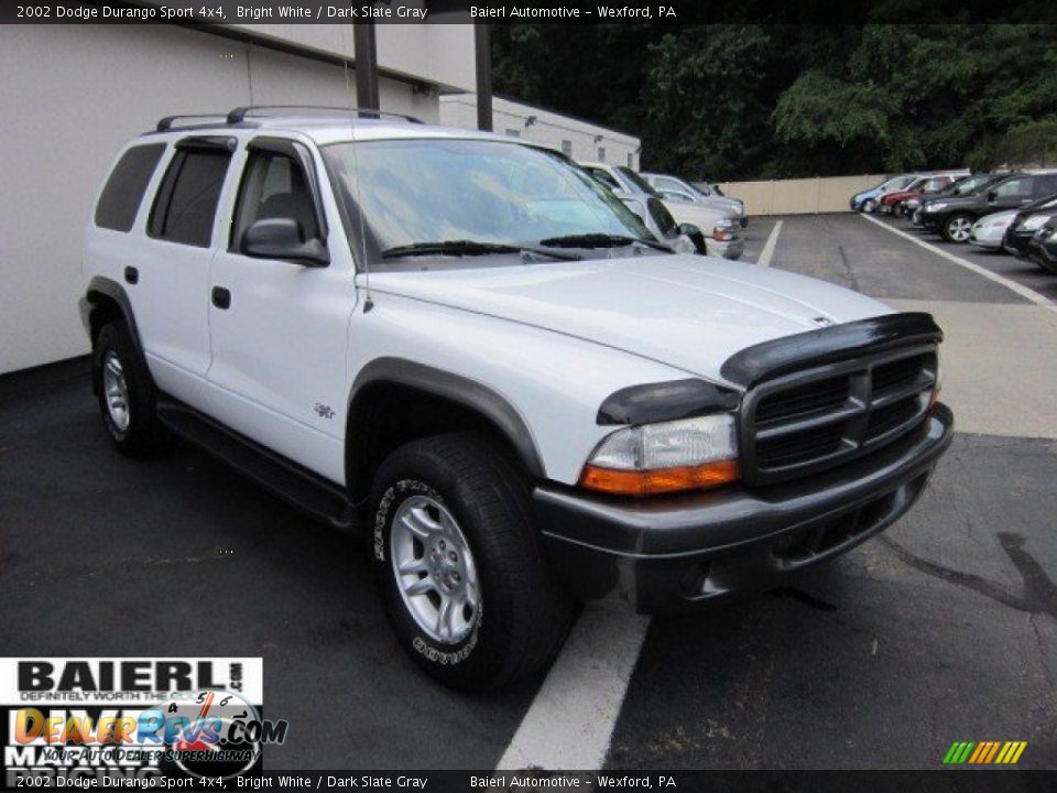 2002 Dodge Durango Sport 4x4 Bright White / Dark Slate Gray Photo #1