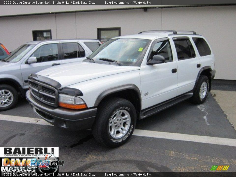 2002 Dodge Durango Sport 4x4 Bright White / Dark Slate Gray Photo #3