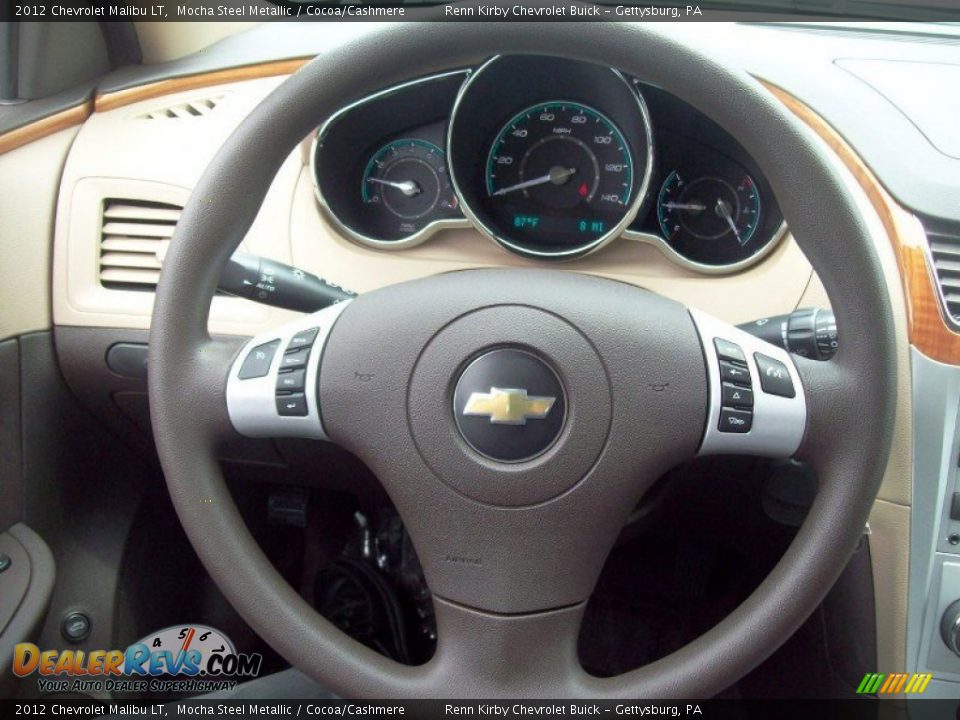 2012 Chevrolet Malibu LT Steering Wheel Photo #21
