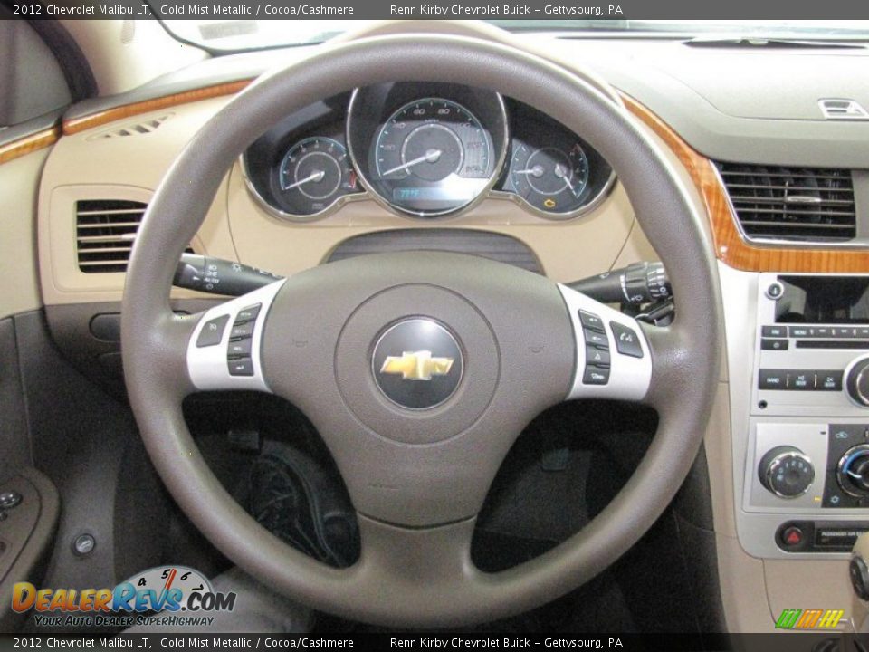 2012 Chevrolet Malibu LT Steering Wheel Photo #21