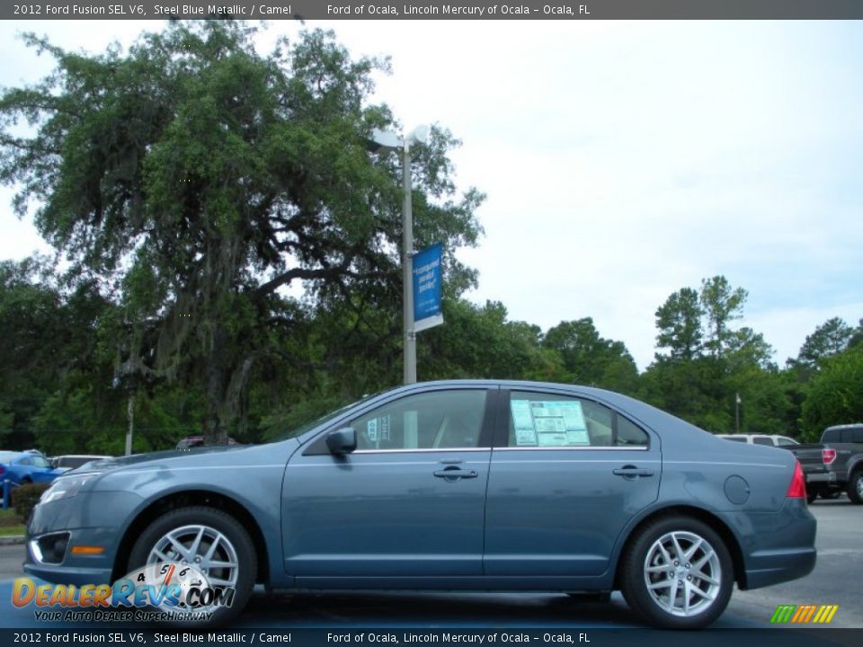 Steel Blue Metallic 2012 Ford Fusion SEL V6 Photo #2