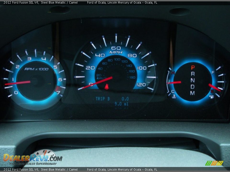 2012 Ford Fusion SEL V6 Gauges Photo #8