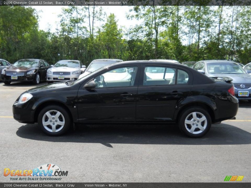 2006 Chevrolet Cobalt LS Sedan Black / Gray Photo #12