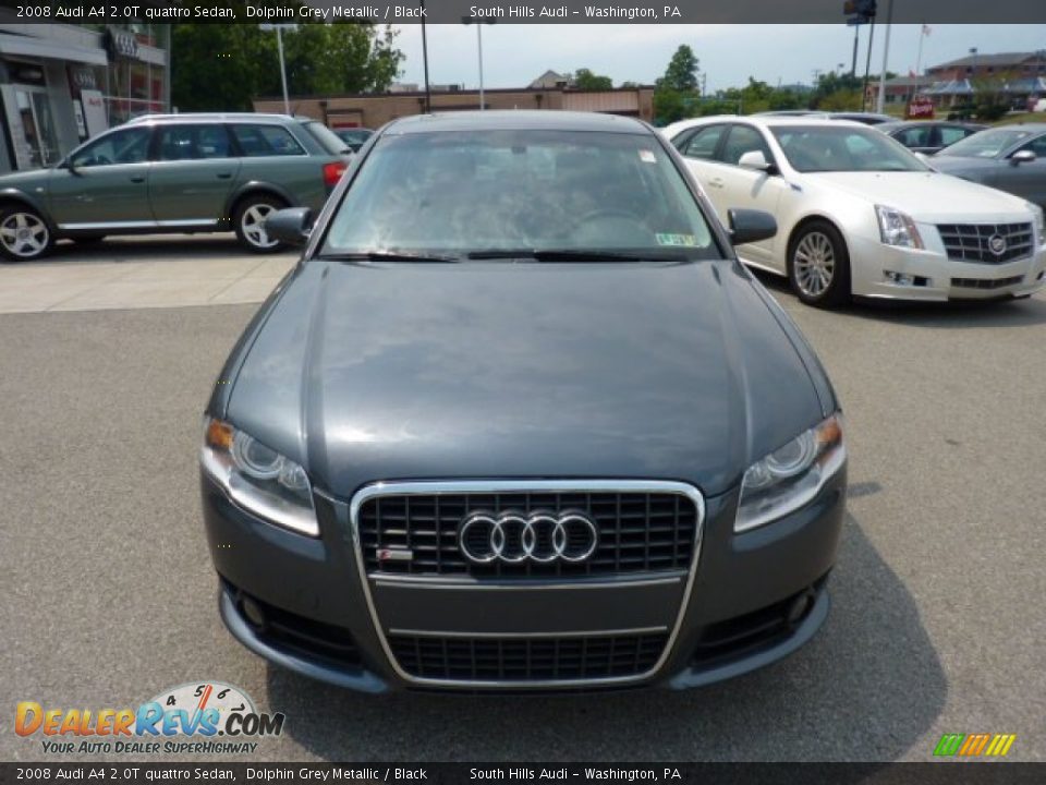 2008 Audi A4 2.0T quattro Sedan Dolphin Grey Metallic / Black Photo #8