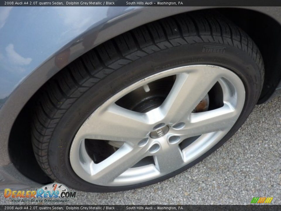 2008 Audi A4 2.0T quattro Sedan Dolphin Grey Metallic / Black Photo #9