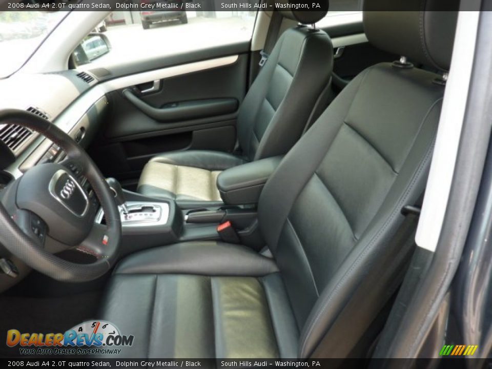 Black Interior - 2008 Audi A4 2.0T quattro Sedan Photo #10