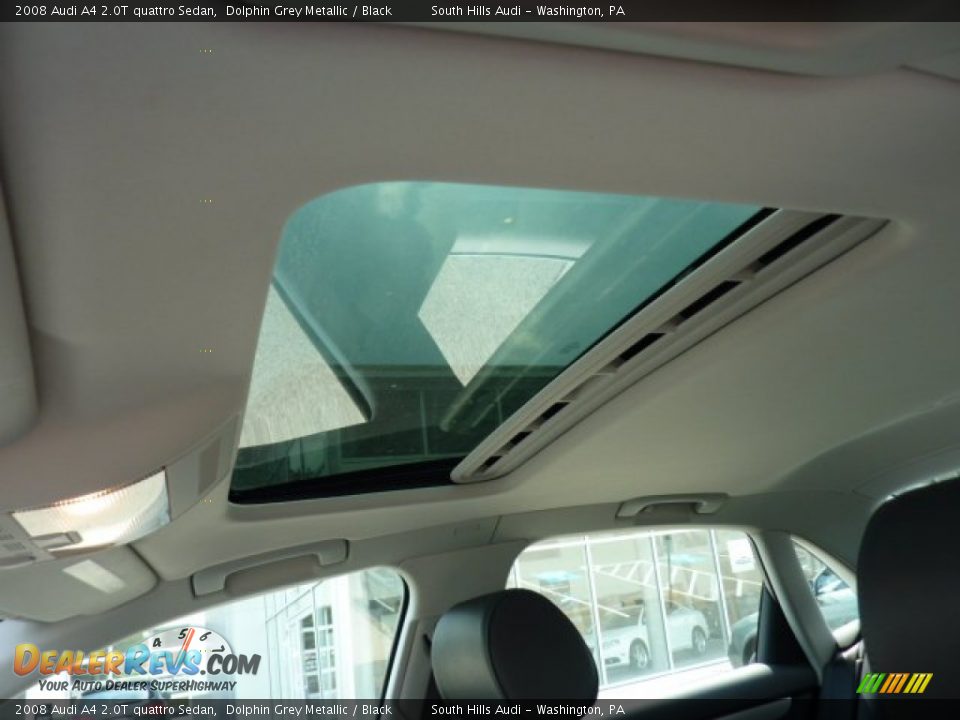 2008 Audi A4 2.0T quattro Sedan Dolphin Grey Metallic / Black Photo #16