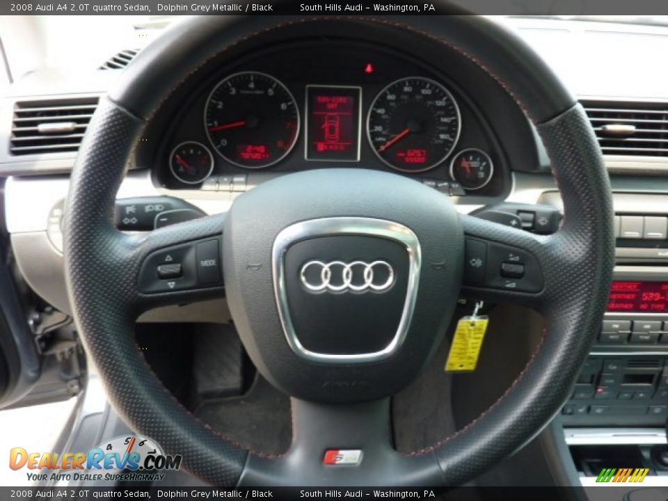 2008 Audi A4 2.0T quattro Sedan Steering Wheel Photo #17
