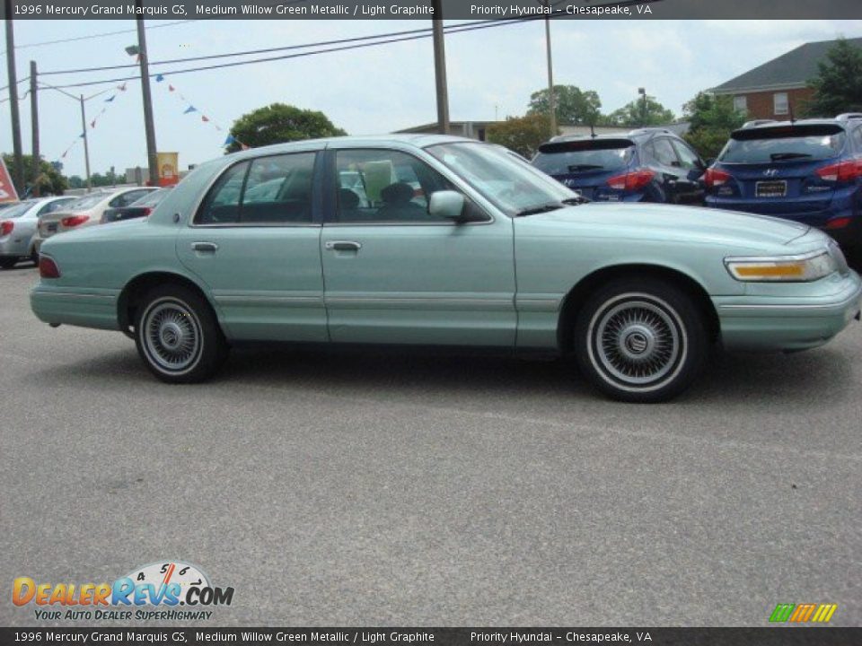 1996 Mercury Grand Marquis GS Medium Willow Green Metallic / Light Graphite Photo #5