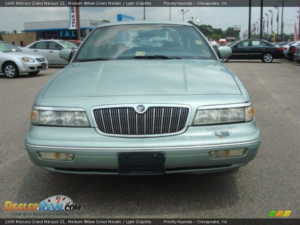 1996 Mercury Grand Marquis GS Medium Willow Green Metallic / Light Graphite Photo #7