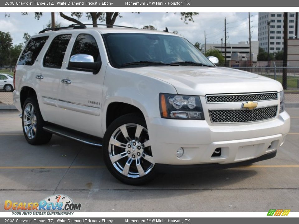 2008 Chevrolet Tahoe LTZ White Diamond Tricoat / Ebony Photo #1