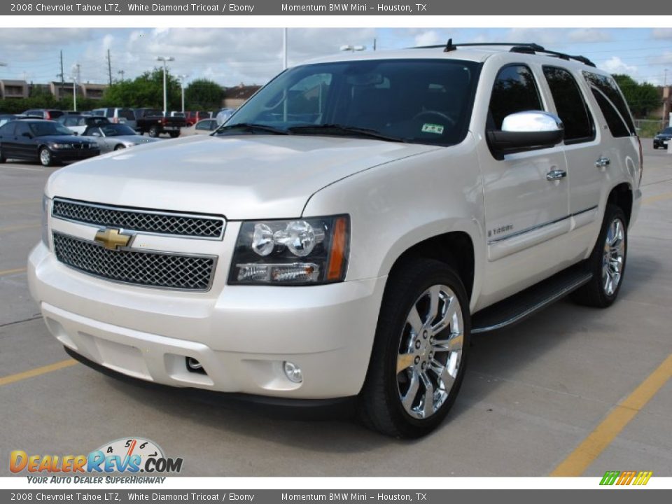 2008 Chevrolet Tahoe LTZ White Diamond Tricoat / Ebony Photo #2