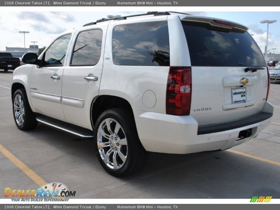 2008 Chevrolet Tahoe LTZ White Diamond Tricoat / Ebony Photo #3