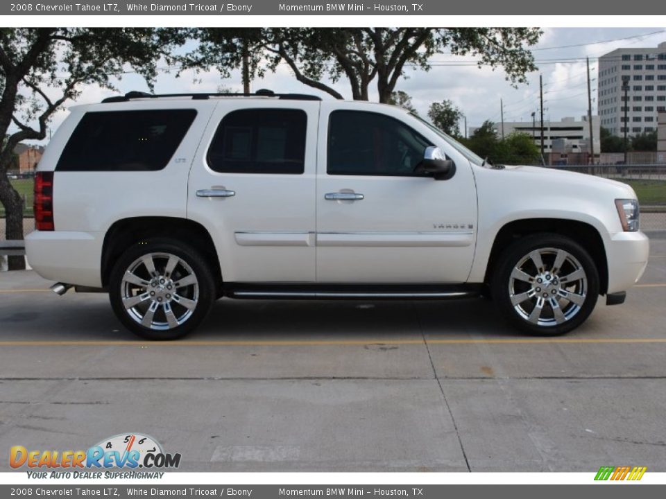 2008 Chevrolet Tahoe LTZ White Diamond Tricoat / Ebony Photo #4