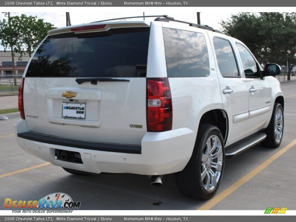 2008 Chevrolet Tahoe LTZ White Diamond Tricoat / Ebony Photo #9