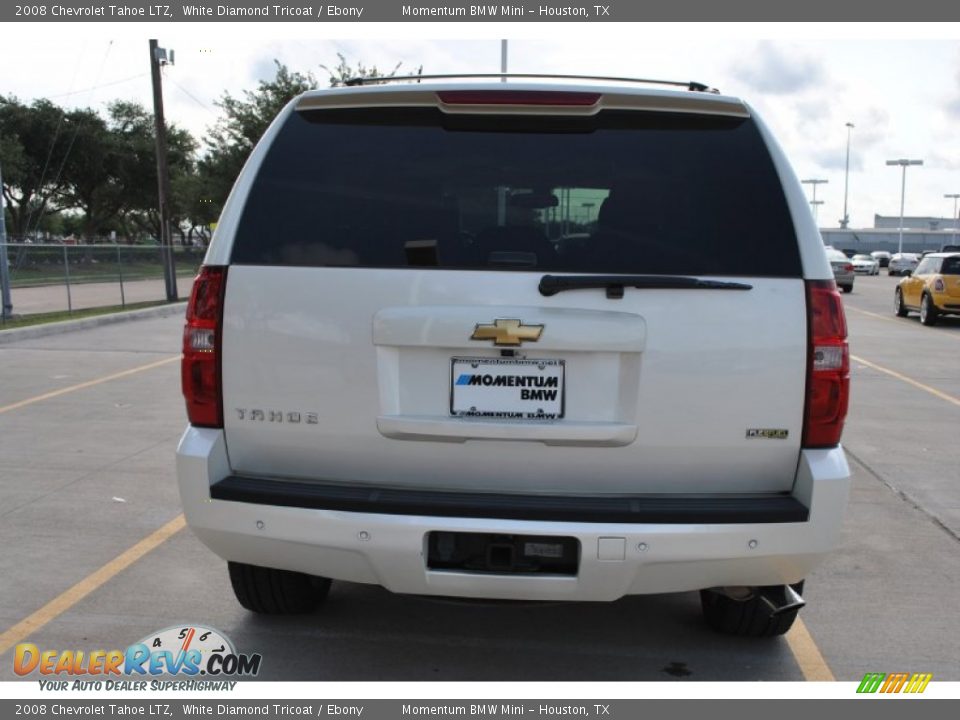 2008 Chevrolet Tahoe LTZ White Diamond Tricoat / Ebony Photo #10