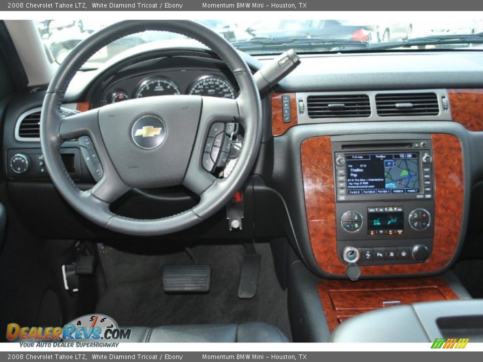 2008 Chevrolet Tahoe LTZ White Diamond Tricoat / Ebony Photo #11