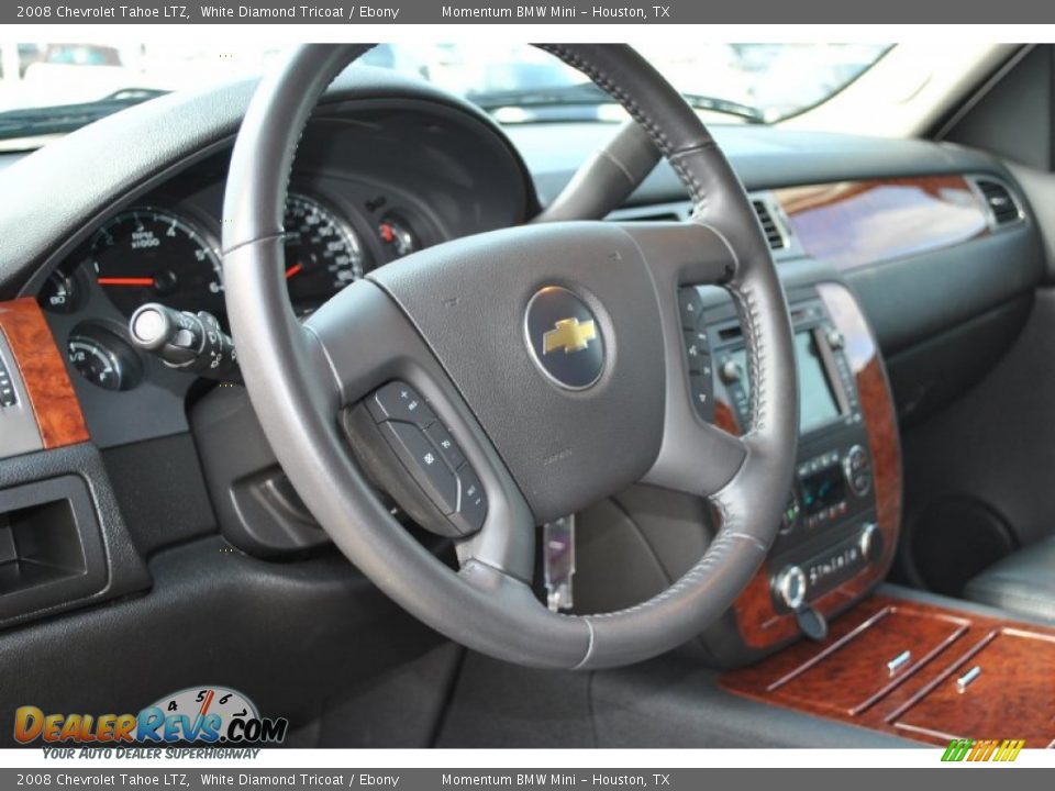 2008 Chevrolet Tahoe LTZ White Diamond Tricoat / Ebony Photo #13