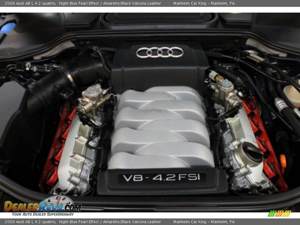 2009 Audi A8 L 4.2 quattro 4.2 Liter FSI DOHC 32-Valve VVT V8 Engine Photo #17