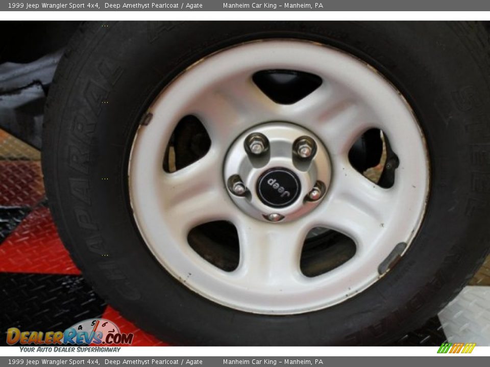 1999 Jeep Wrangler Sport 4x4 Deep Amethyst Pearlcoat / Agate Photo #11