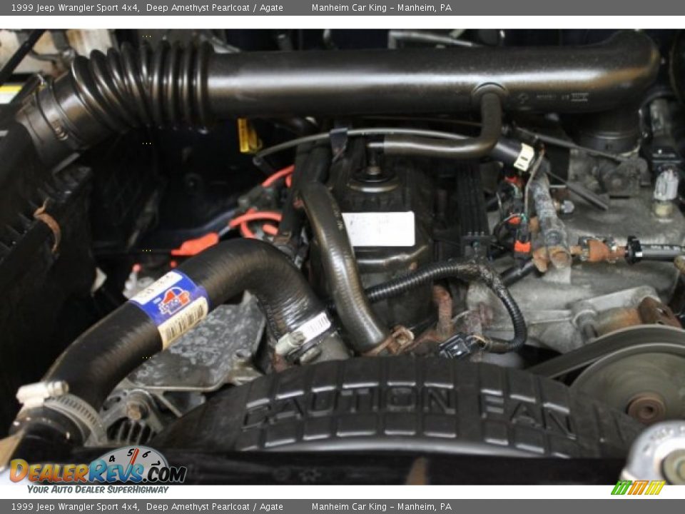 1999 Jeep Wrangler Sport 4x4 Deep Amethyst Pearlcoat / Agate Photo #12