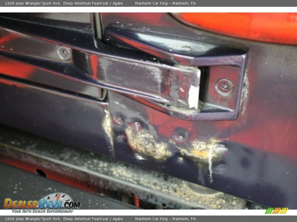 1999 Jeep Wrangler Sport 4x4 Deep Amethyst Pearlcoat / Agate Photo #13