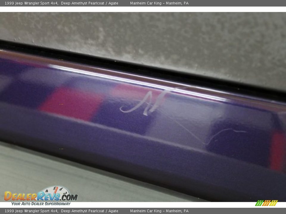 1999 Jeep Wrangler Sport 4x4 Deep Amethyst Pearlcoat / Agate Photo #14