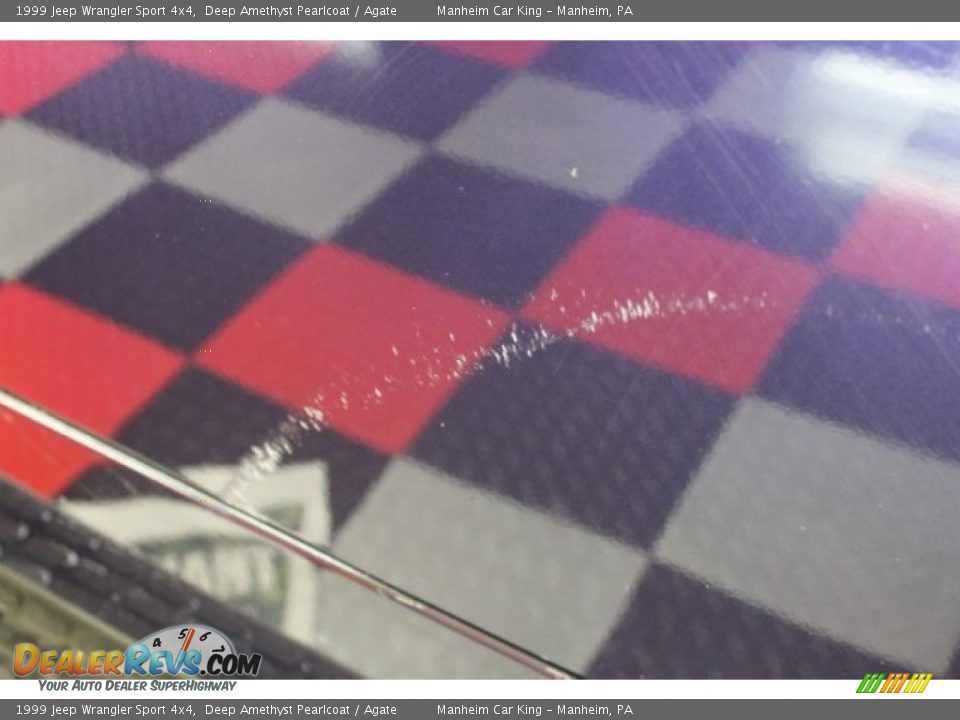 1999 Jeep Wrangler Sport 4x4 Deep Amethyst Pearlcoat / Agate Photo #15