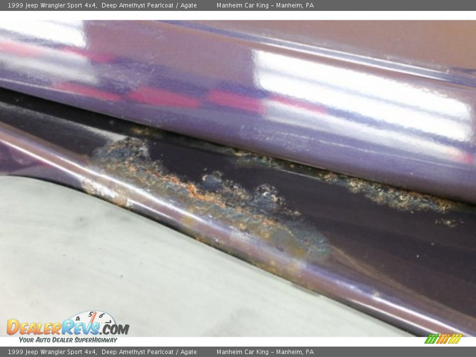 1999 Jeep Wrangler Sport 4x4 Deep Amethyst Pearlcoat / Agate Photo #18