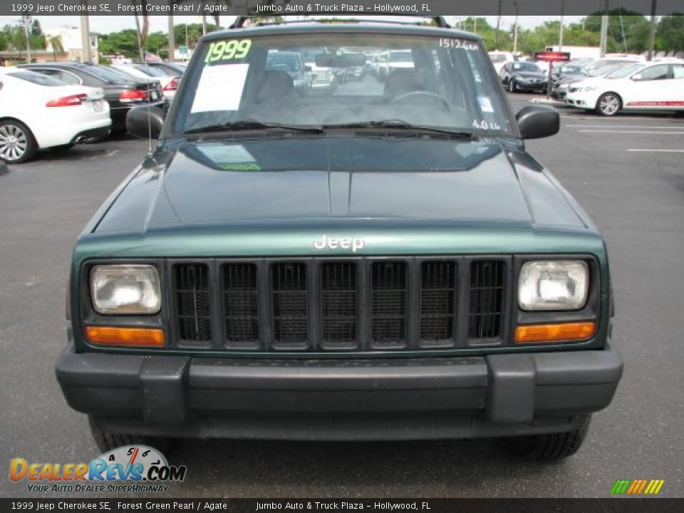 1999 Jeep Cherokee SE Forest Green Pearl / Agate Photo #3