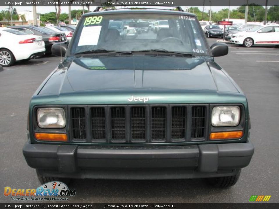 1999 Jeep Cherokee SE Forest Green Pearl / Agate Photo #3