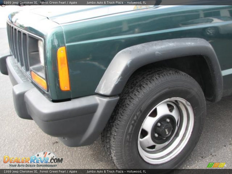 1999 Jeep Cherokee SE Forest Green Pearl / Agate Photo #4